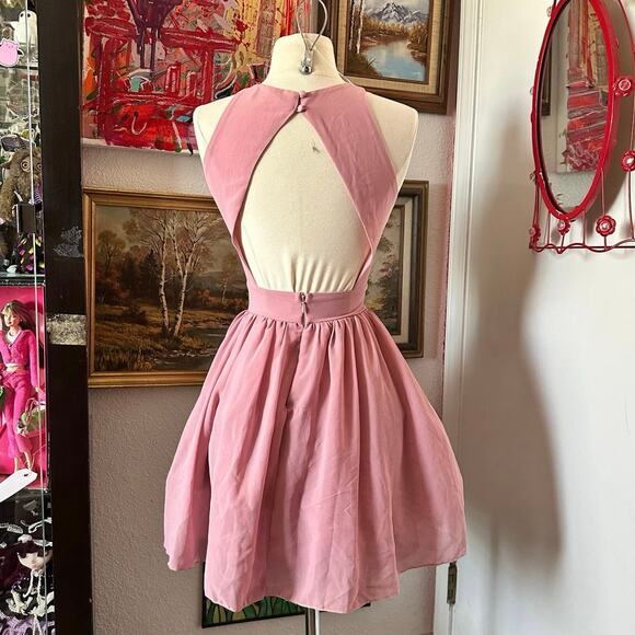 tfnc london pink backless mini dress - Picture 4 of 6